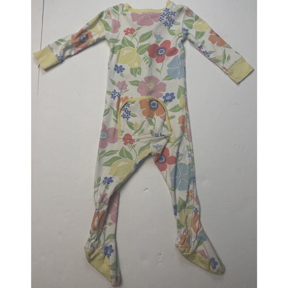 The Beaufort Bonnet Company Floral Footed Pajamas 12-18M Pima Cotton